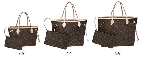 difference between gm and mm louis vuitton|Louis Vuitton neverfull size comparison.